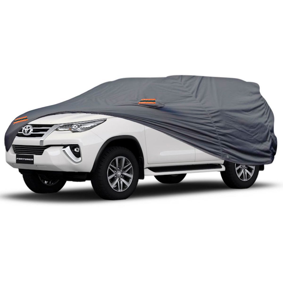 TECGO - PROTECTOR CUBIERTA FUNDA COBERTOR TIPO TOYOTA FORTUNER GRIS