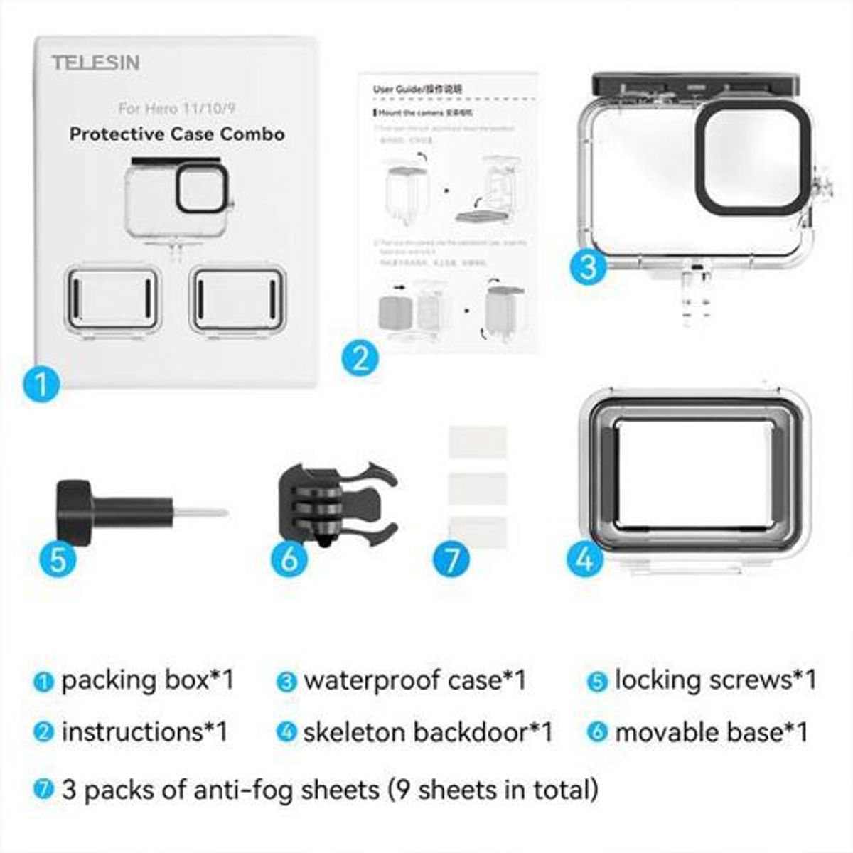 TELESIN - Case SuperSuit Combo GoPro Hero 13 12 11