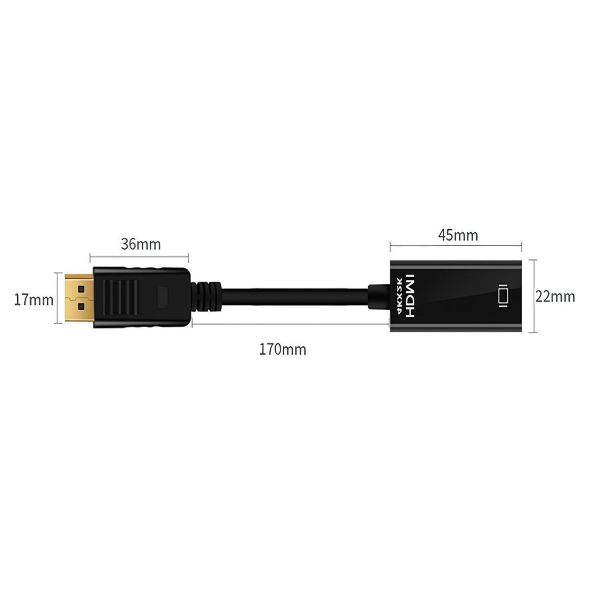 GENERICO - Adaptador Convertidor de cable DisplyPort a Hdmi