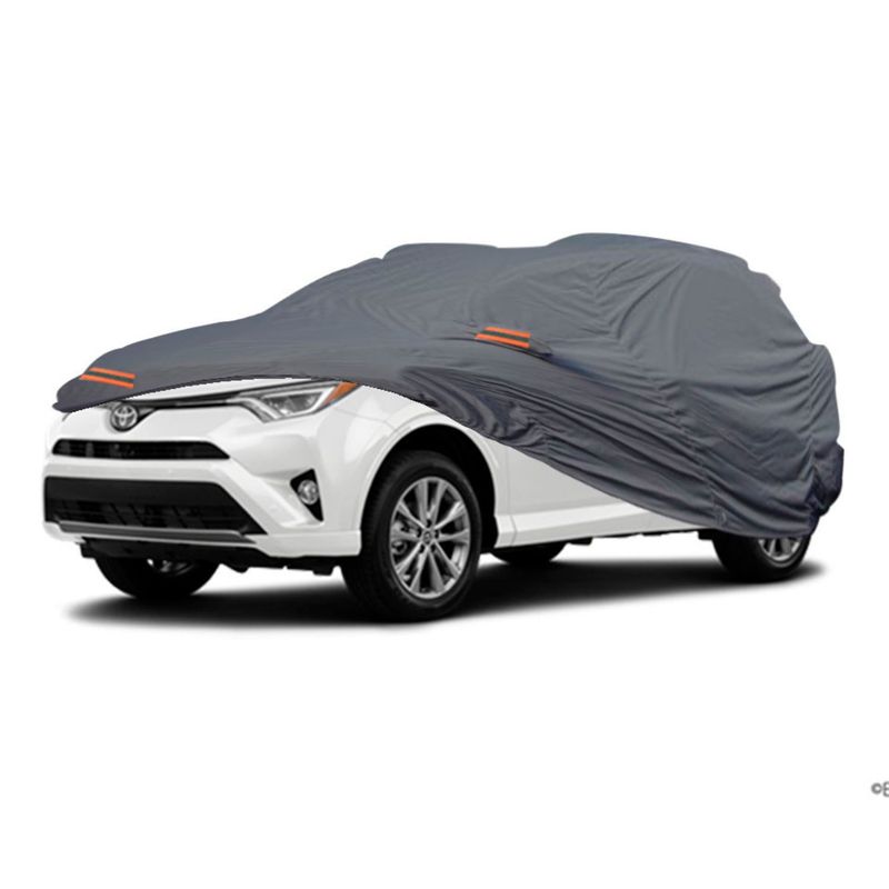TECGO - PROTECTOR CUBIERTA FUNDA COBERTOR TIPO TOYOTA RAV 4 GRIS