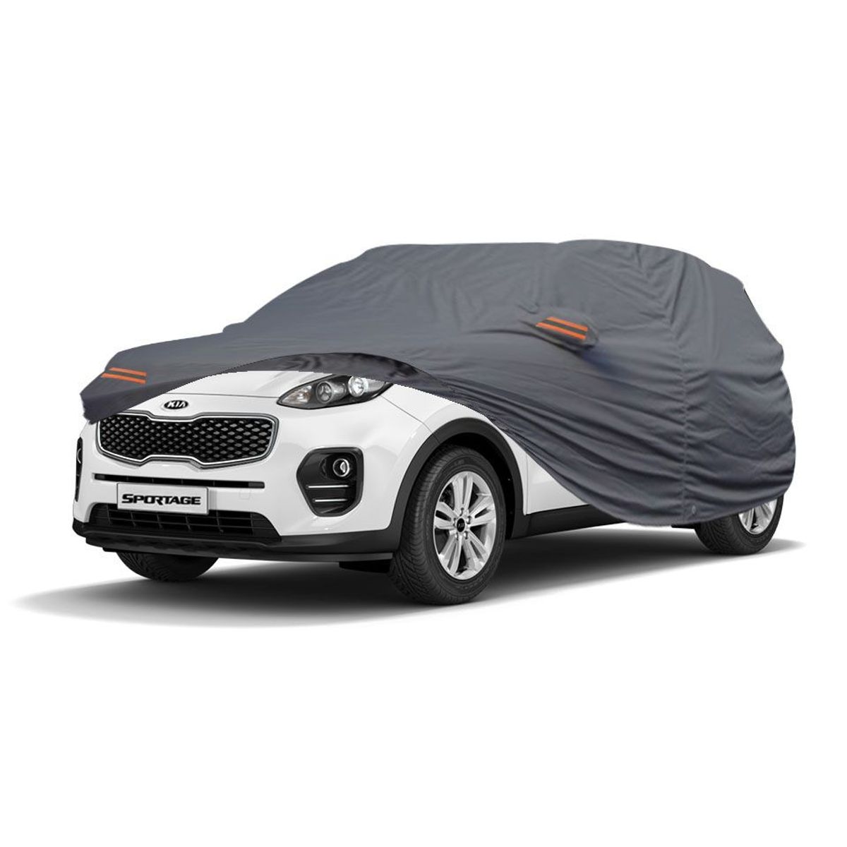 TECGO - PROTECTOR CUBIERTA FUNDA COBERTOR TIPO KIA SPORTAGE GRIS
