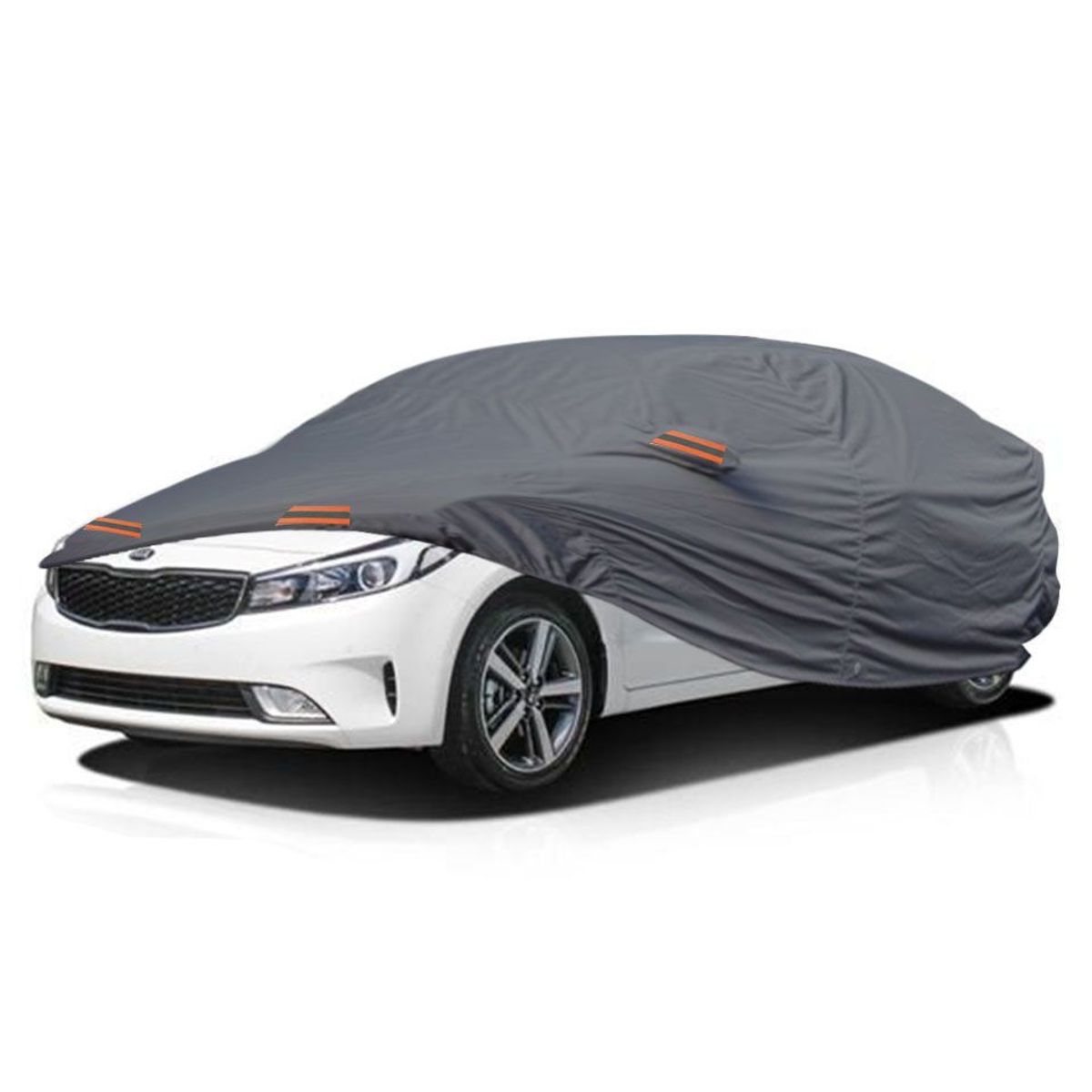 TECGO - PROTECTOR CUBIERTA FUNDA COBERTOR TIPO KIA CERATO SEDAN GRIS