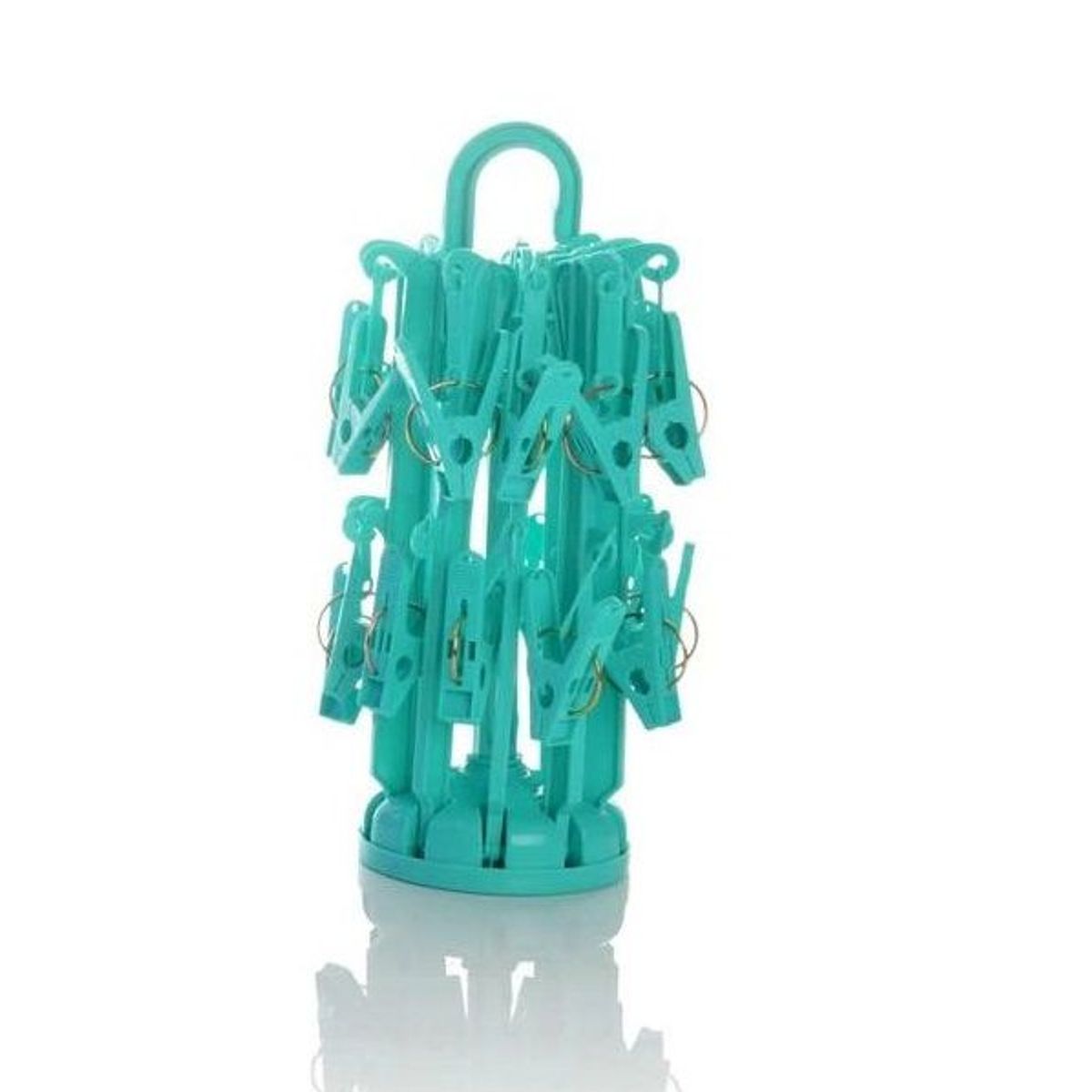 GENERICO - Colgador de ropa organizador de 16 ganchos tendedero VERDE