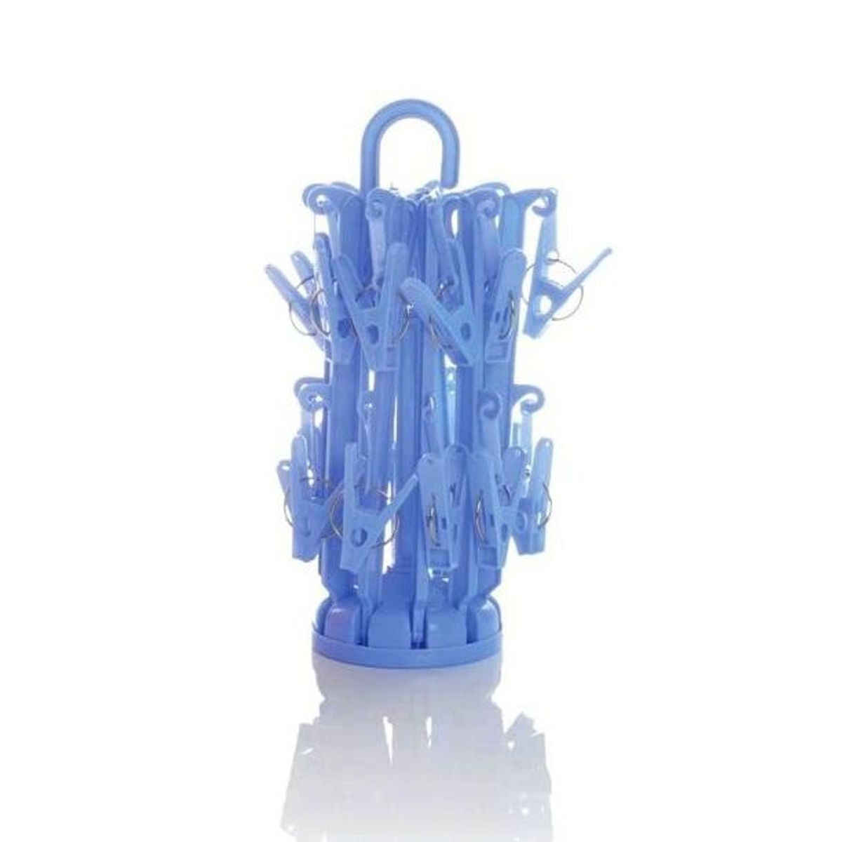 GENERICO - Colgador de ropa organizador de 16 ganchos tendedero AZUL