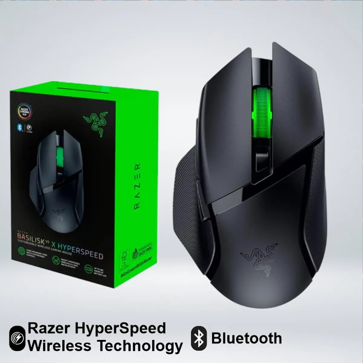 RAZER - MOUSE GAMER RAZER BASILISK V3 X HYPERSPEED BLUETOOTH SENSOR 5G
