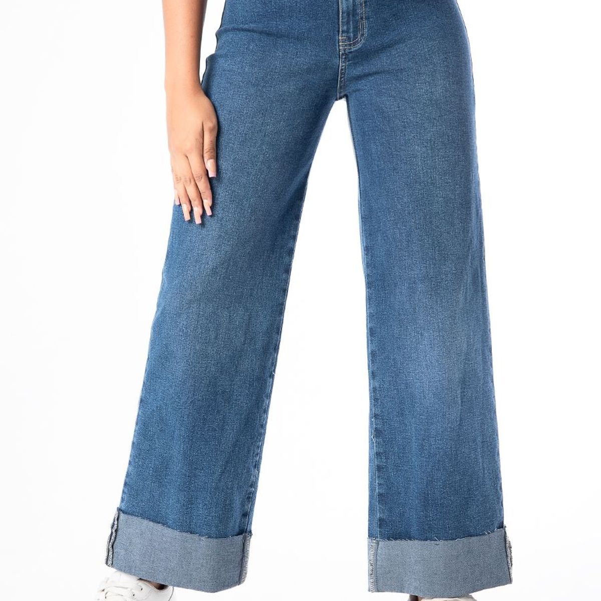 GOCCOS - Pantalon Moda Denim Stretch Azise Mujer