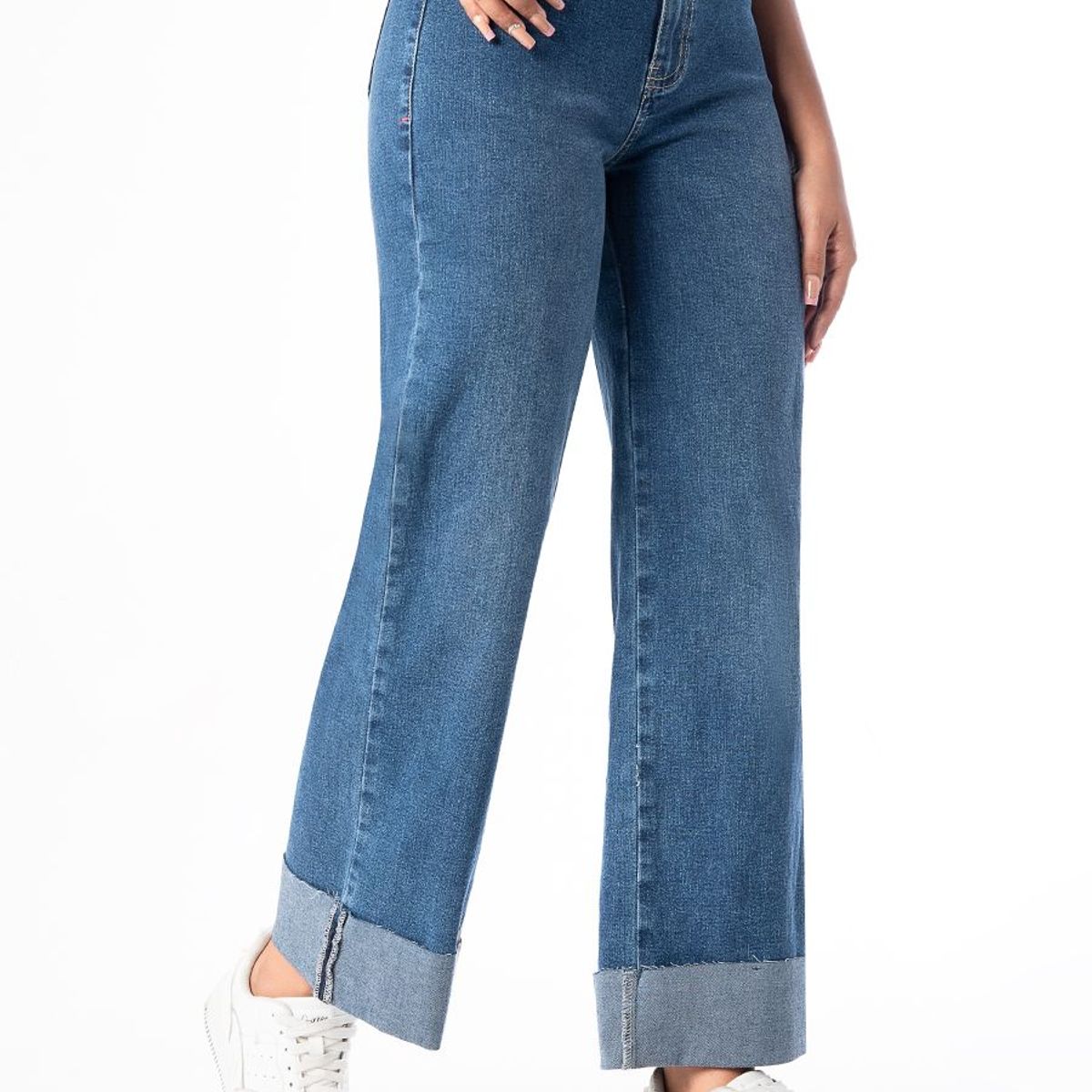 GOCCOS - Pantalon Moda Denim Stretch Azise Mujer