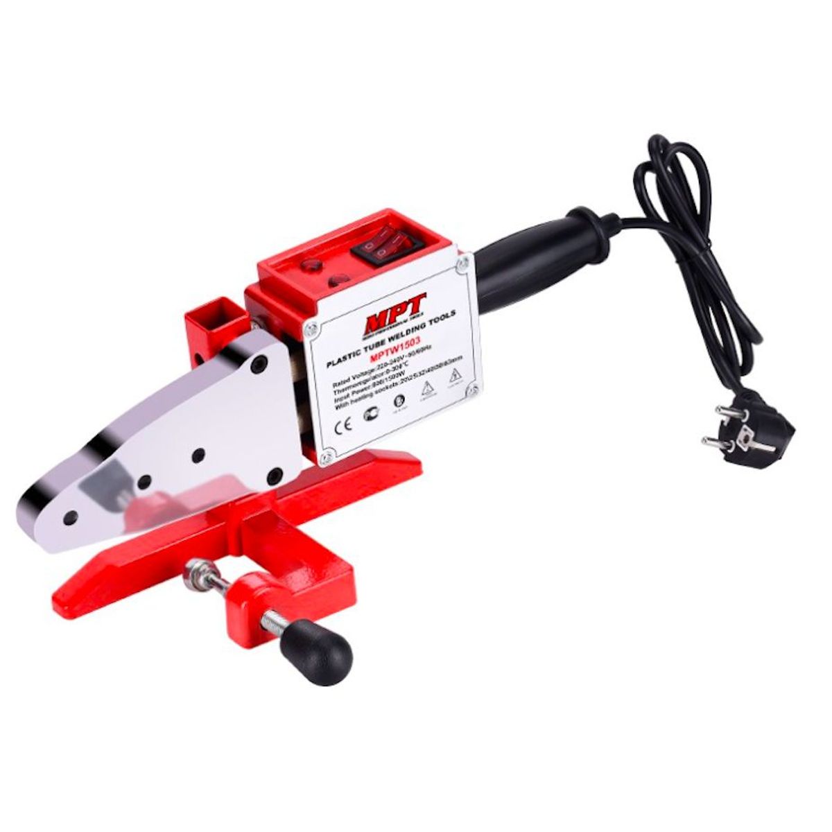 GENERICO - MÁQUINA TERMOFUSORA PARA TUBOS GASFITERIA PROFESIONAL MPT TOOLS