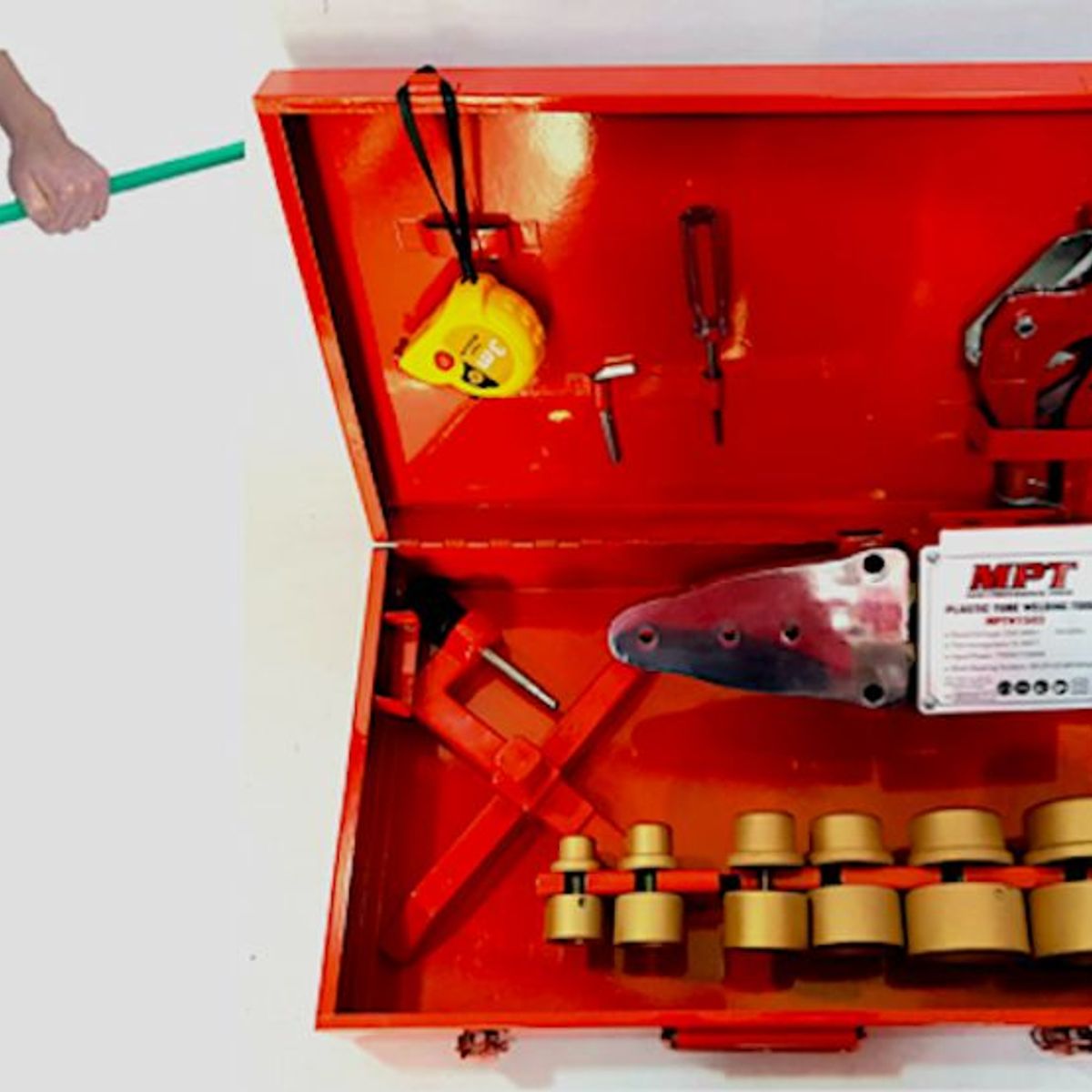 GENERICO - MÁQUINA TERMOFUSORA PARA TUBOS GASFITERIA PROFESIONAL MPT TOOLS