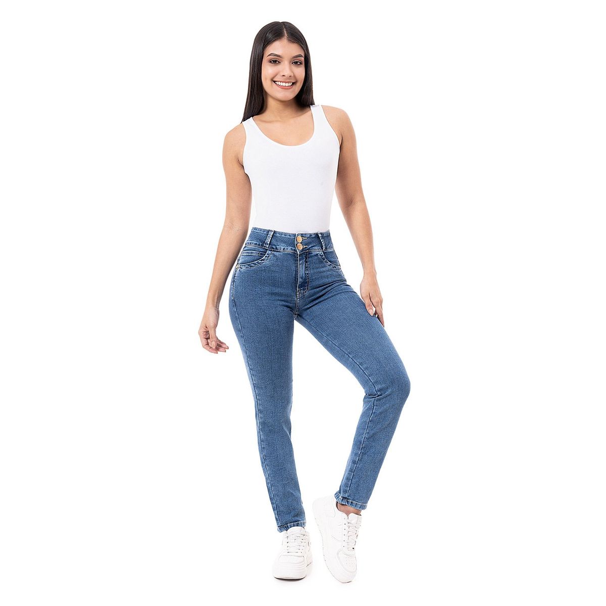 PIONIER - Pantalon Clasico Denim Stretch Larissa N Mujer