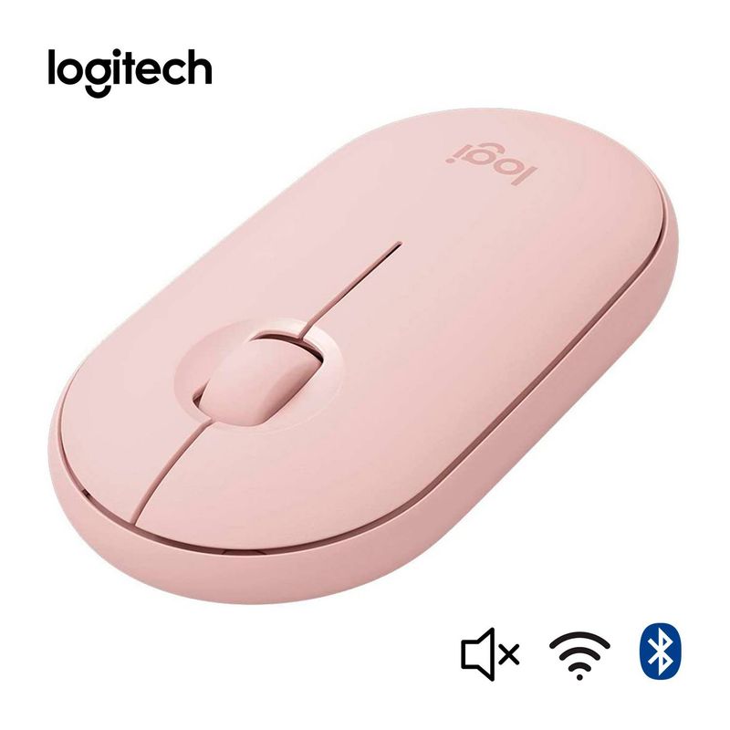 LOGITECH - MOUSE LOGITECH PEBBLE 2 M350S BLUETOOTH/WIRELESS ROSE
