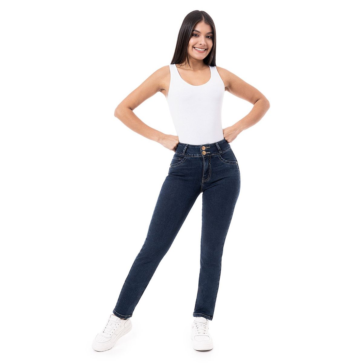 PIONIER - Pantalon Clasico Denim Stretch Larissa N Mujer