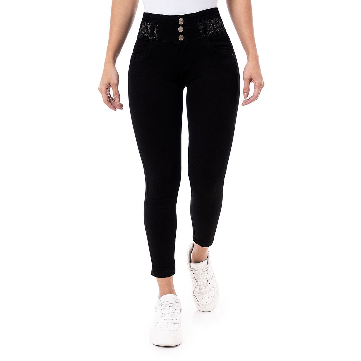 PIONIER - Pantalon Moda Denim Stretch Damerah Mujer
