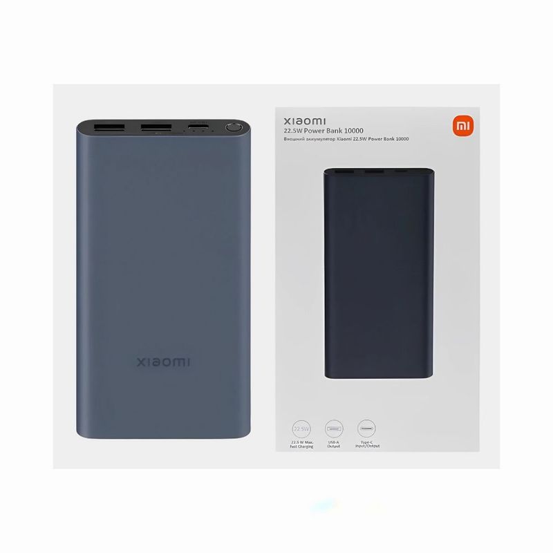 XIAOMI - Xiaomi Power Bank 10000 mAh 22.5W Carga Rapida.