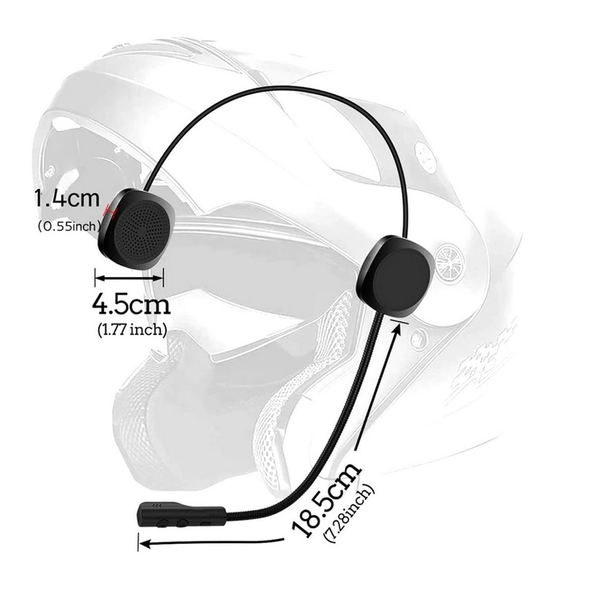 SEISA - Audifono Bluetooth Para Casco - Seisa - 15 Horas Full Llamadas