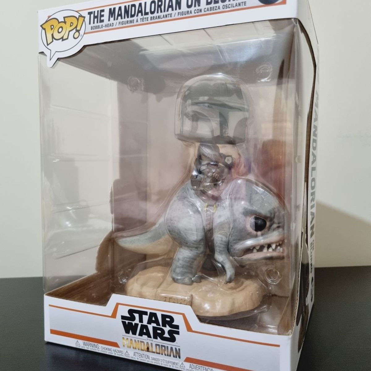 FUNKO - Funko Pop Deluxe The Mandalorian On Blurrg - Star Wars 358