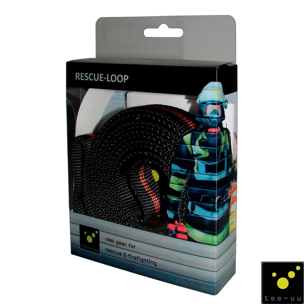 ELITE BAGS - Cinta tubular rescate 120 cm, 16 mm Negro