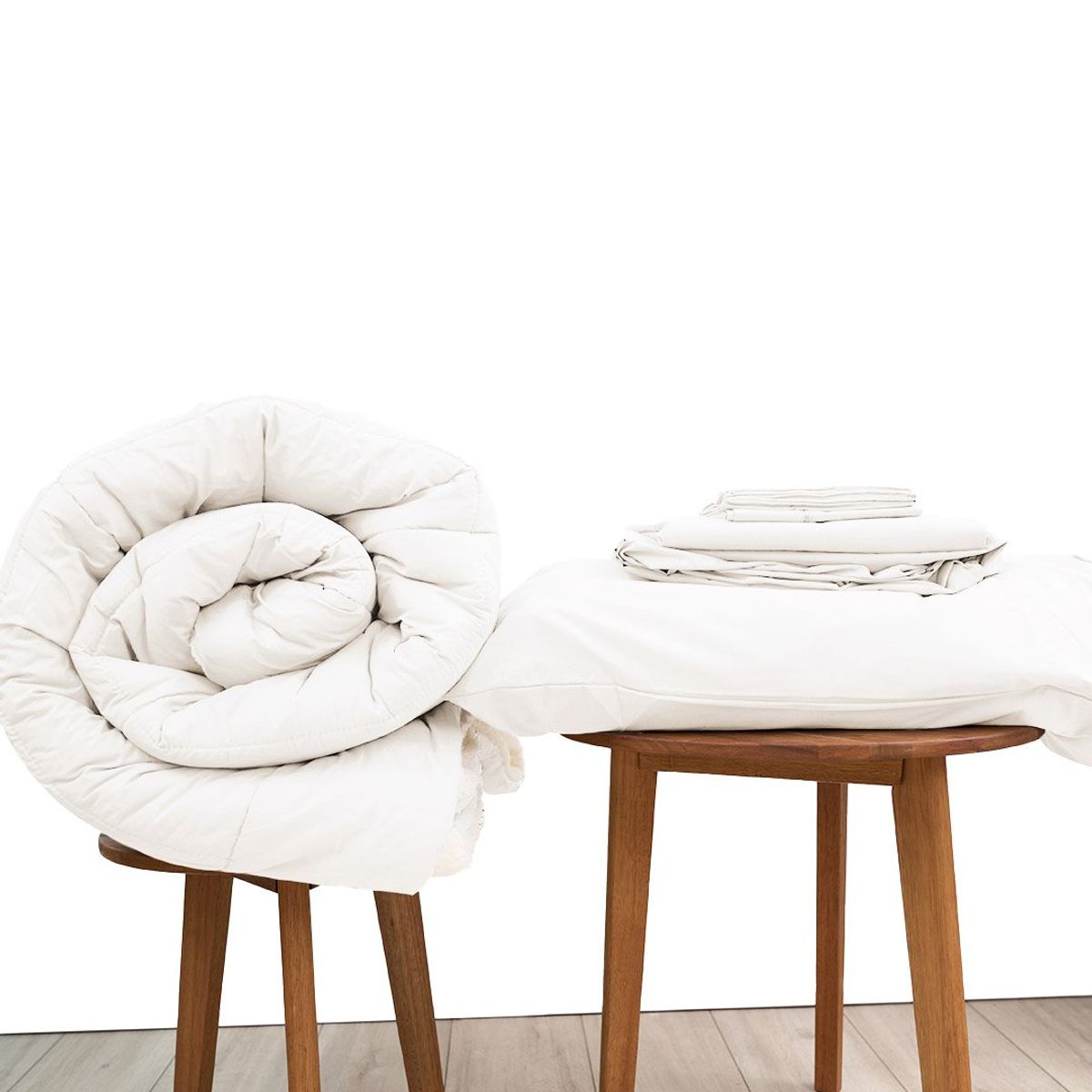 COBITEX HOME - Sábanas + Edredón con corderito 2 plazas Perla Cobitex 100% algodón