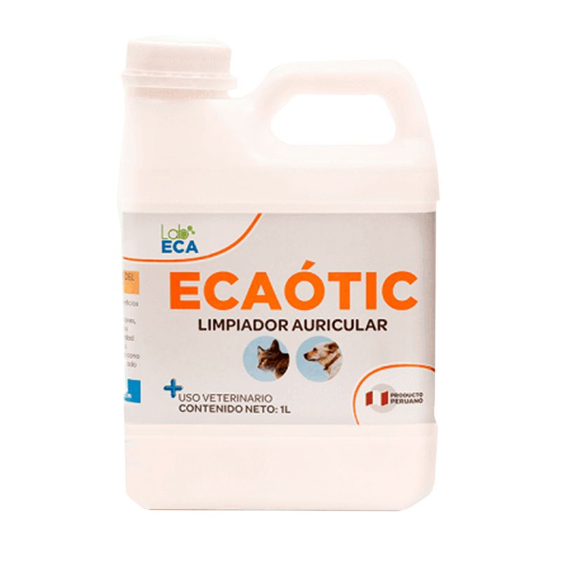 GENERICO - Solución Limpiador auricular para Perros y Gatos Ecaotic 1L