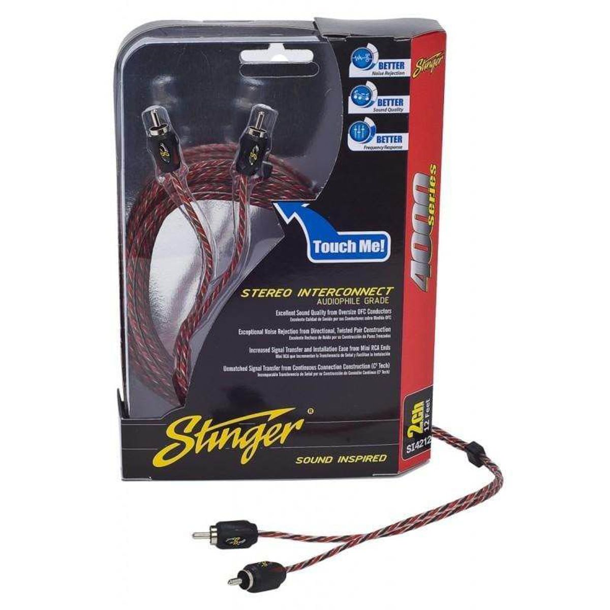 STINGER - CABLE RCA 9ft (2.75M) - STINGER SERIE 4000