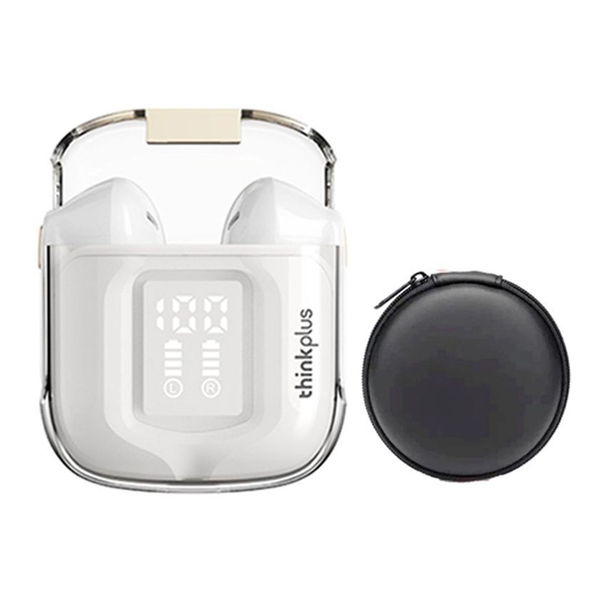 LENOVO - Lenovo LP6 Pro De Audífonos-Blanco y Bolsa de almacenamiento-Negro