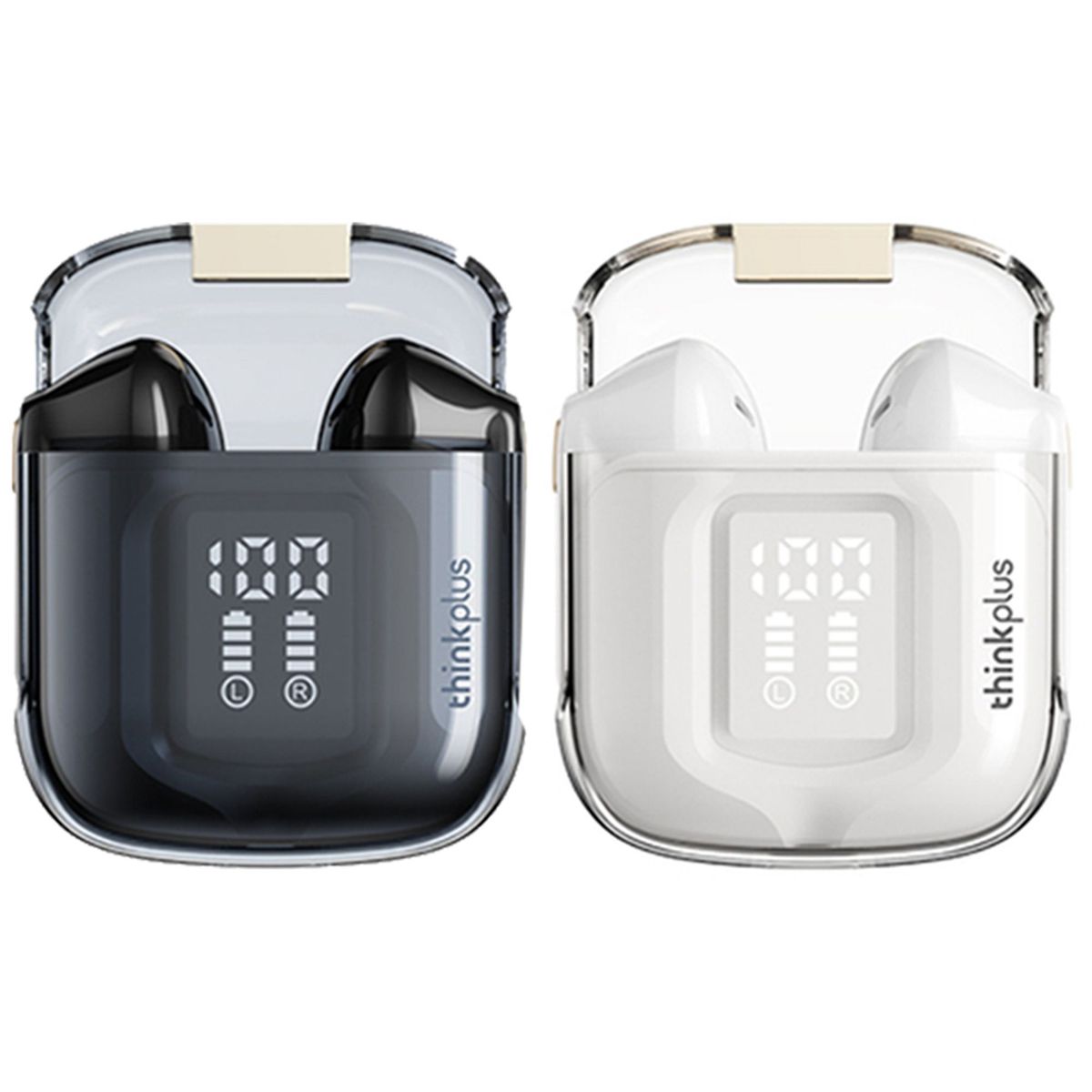 LENOVO - Set 2 De Lenovo LP6 Pro De Auricular bluetooth-Negro+Blanco