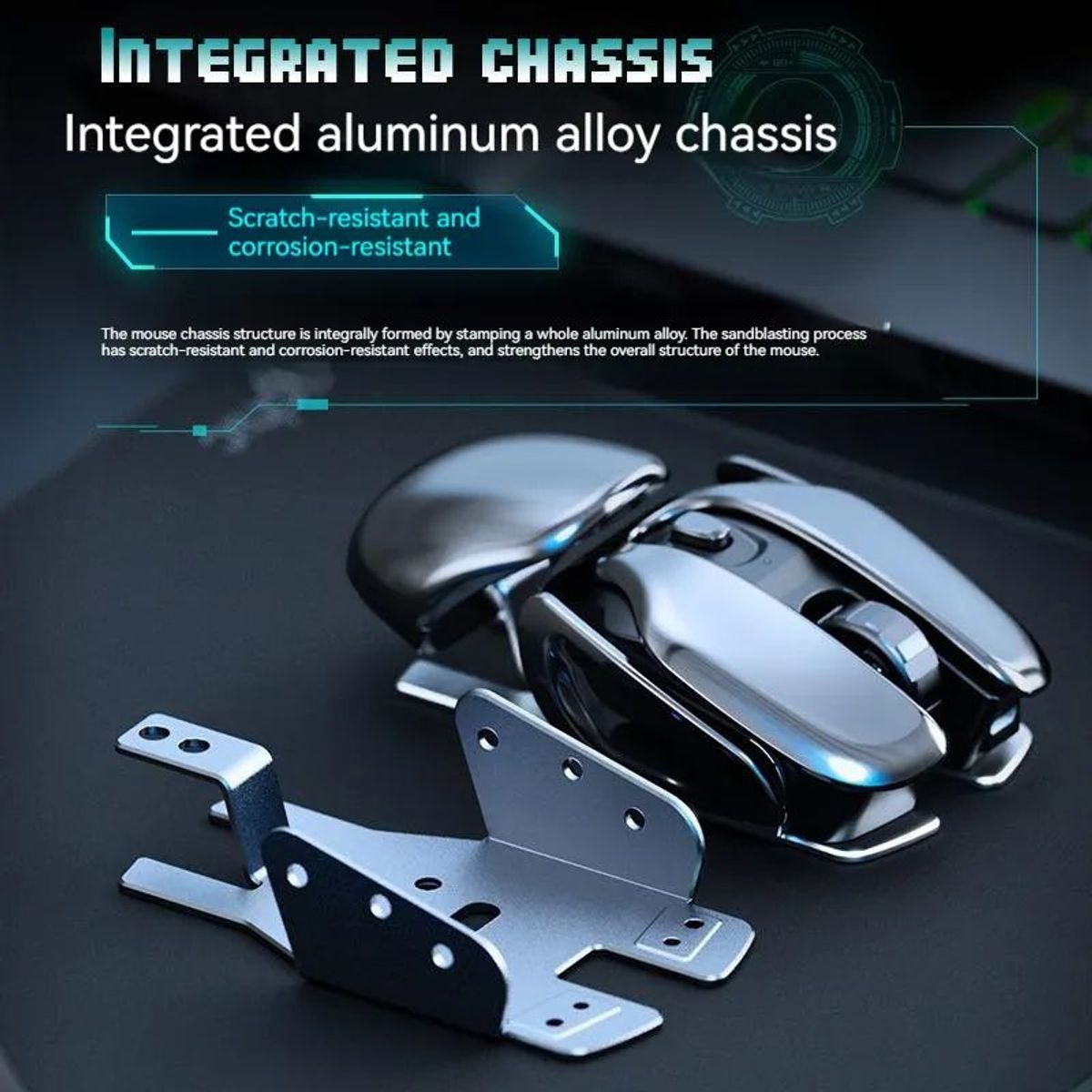 TOUMI - INPHIC Ratón PX2 inalámbrico recargable y Razer Almohadilla