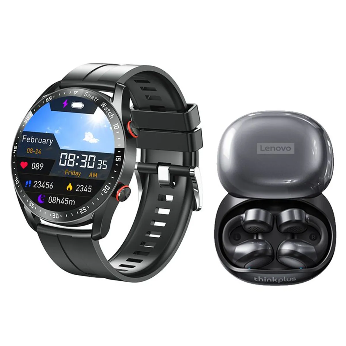 LENOVO - Lenovo X20 De Auriculares TWS y Toumi watch GT-X Reloj inteligente