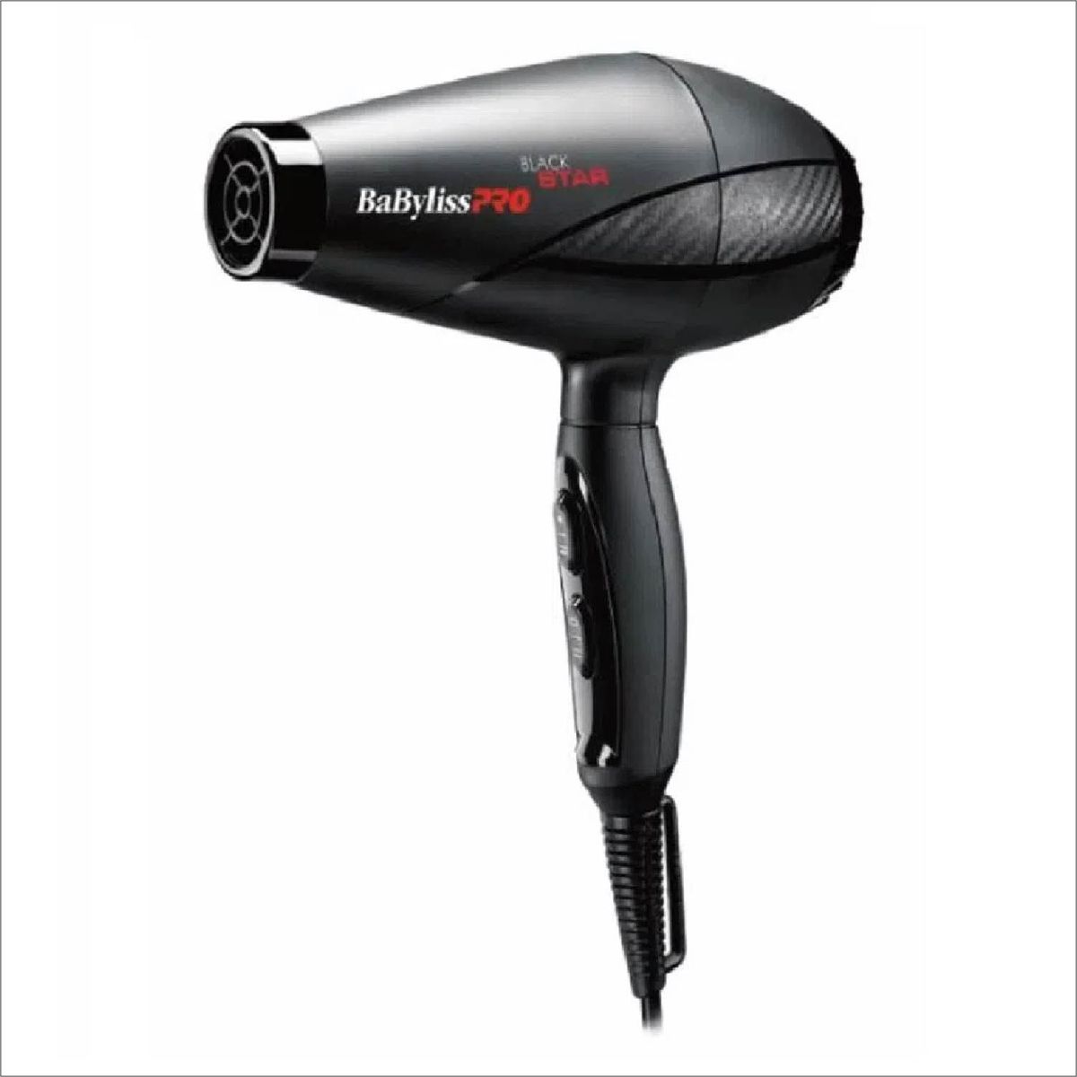 BABYLISS PRO - Secadora de Cabello Babyliss Pro B6200PE Black Star 2000W - Negro
