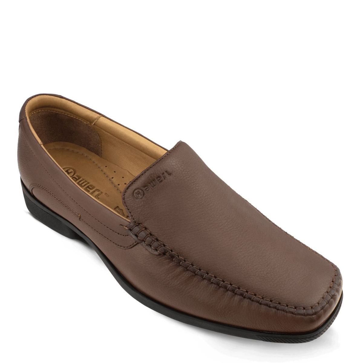 HAWERL - Zapato Confort Vestir Hombre H361 Marrón