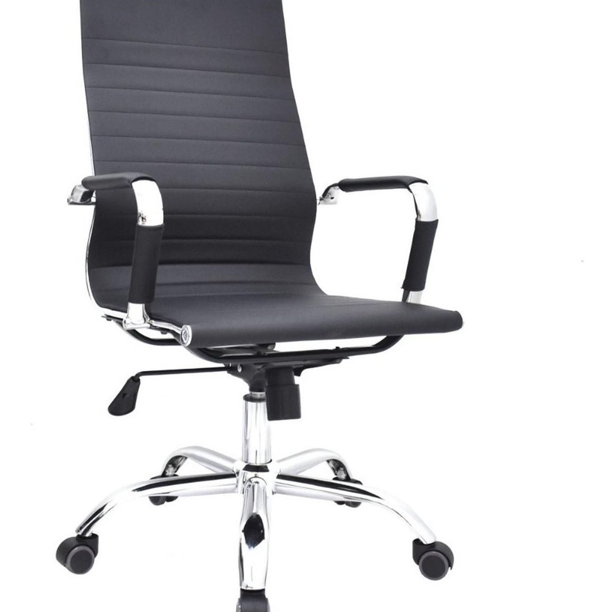 BONNO - Sillon De Escritorio Boss Eco Negro Con Cabecero Bonno