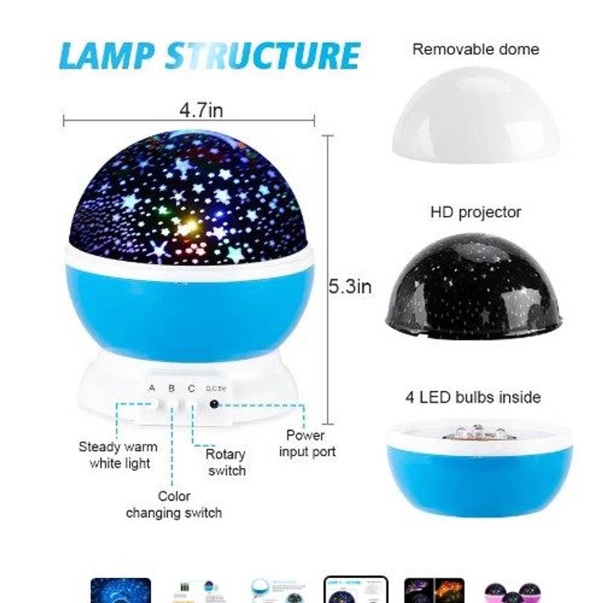 GENERICO - Lampara proyector niños