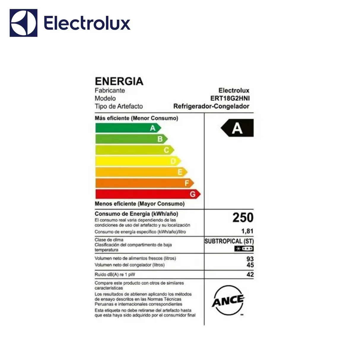 ELECTROLUX - Refrigeradora Electrolux ERT18G2HNI Eurofrio 138L - Silver
