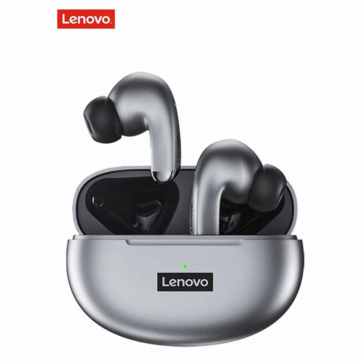 LENOVO - Audífonos LENOVO con  Bluetooth LP5 - Negro con Gris