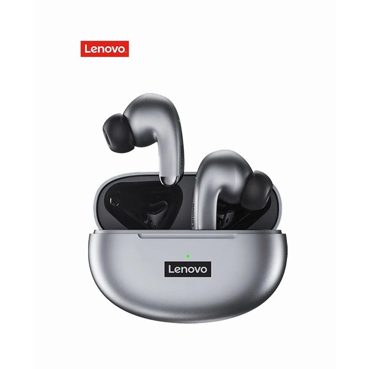 LENOVO - Audífonos LENOVO con  Bluetooth LP5 - Negro con Gris