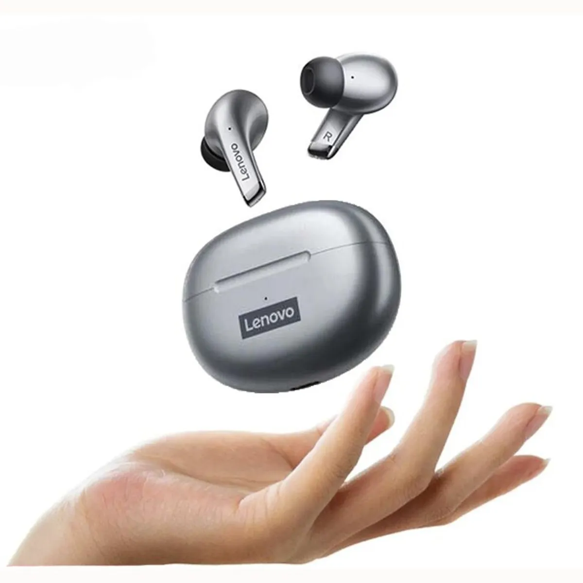 LENOVO - Audífonos LENOVO con  Bluetooth LP5 - Negro con Gris