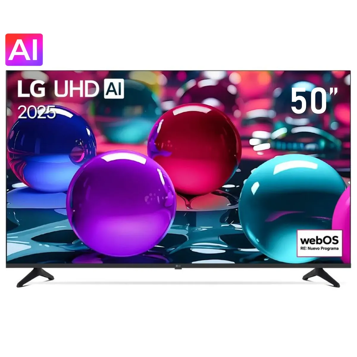 LG - Televisor LG 50" Smart TV LED 4K UHD 50UA7300PSB Modelo 2025