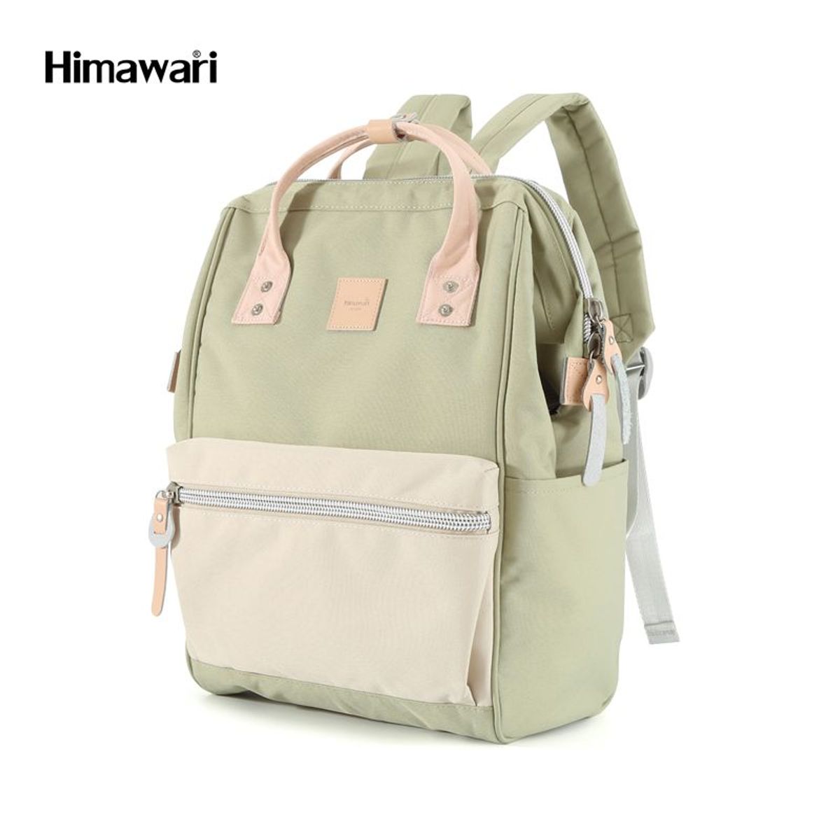 HIMAWARI - Himawari - Mochila multibolsillos porta laptop con USB - Verde Piedra