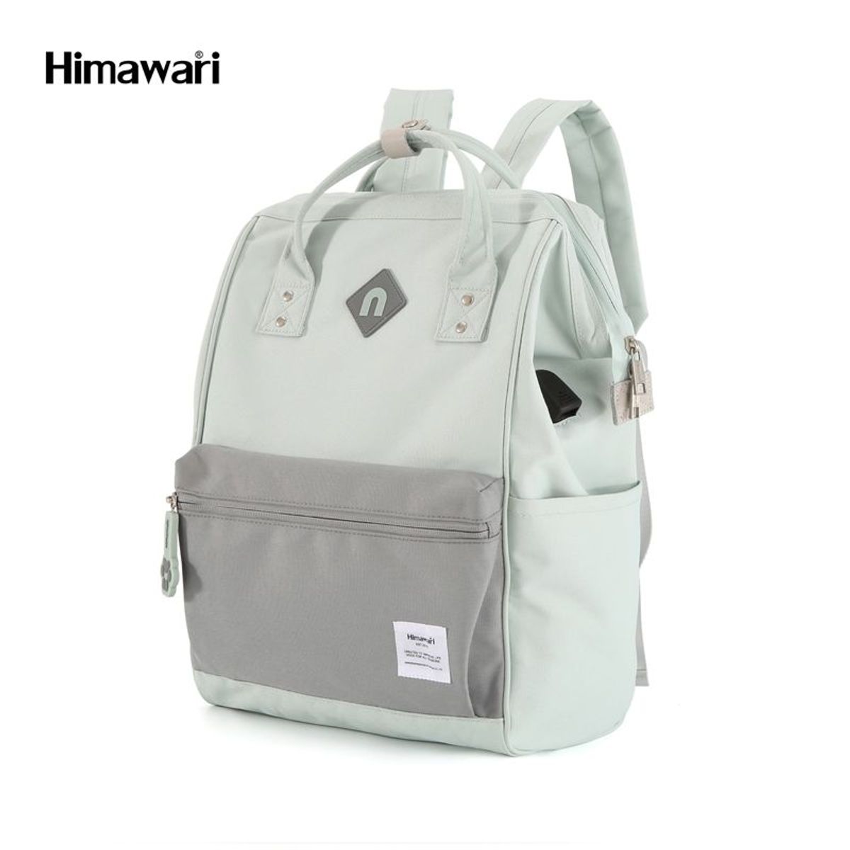 HIMAWARI - Himawari - Mochila porta Laptop con puerto USB - Verde Agua