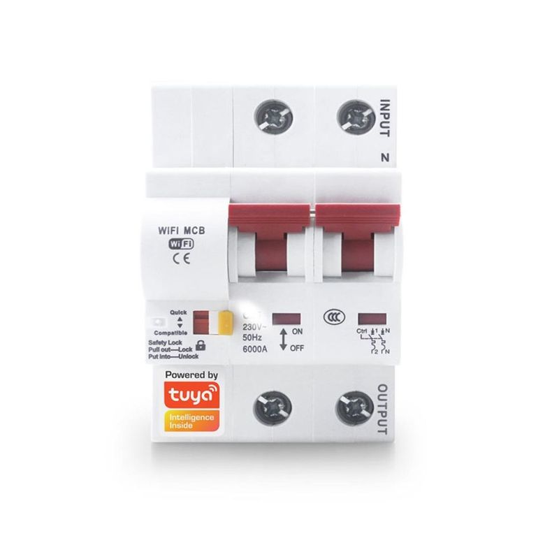 GENERICO - Interruptor Llave Termica Termomagnetico Wifi 32A PST-MCB-2P
