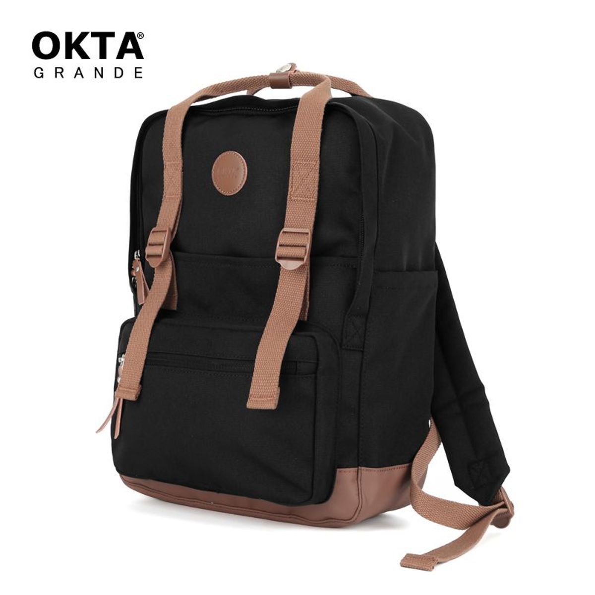 HIMAWARI - Himawari - Mochila escolar o de viaje porta Laptop - Negro