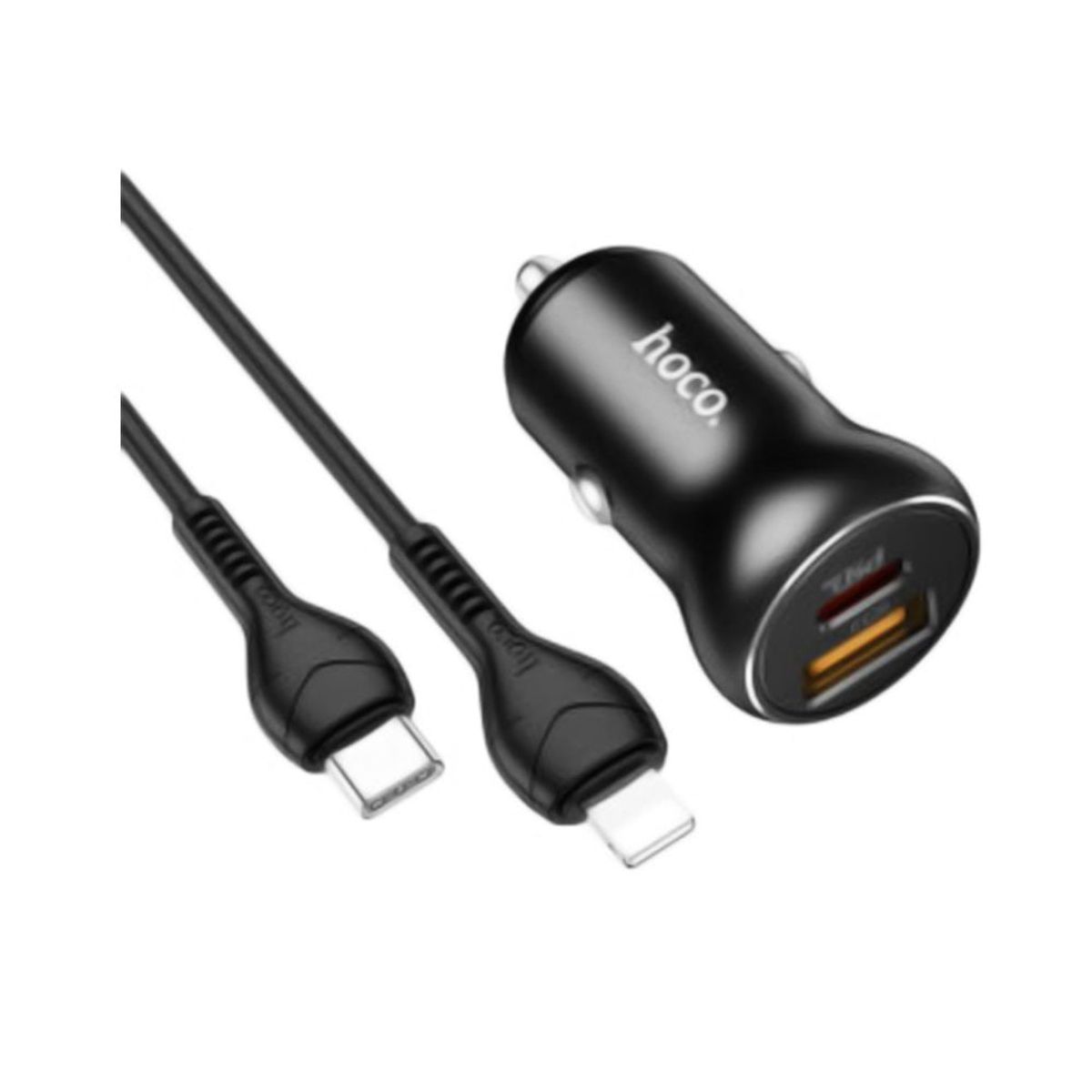 HOCO - Cargador Tipo C a Tipo C Hoco NZ5 30W Carga rápida Negro De Calidad