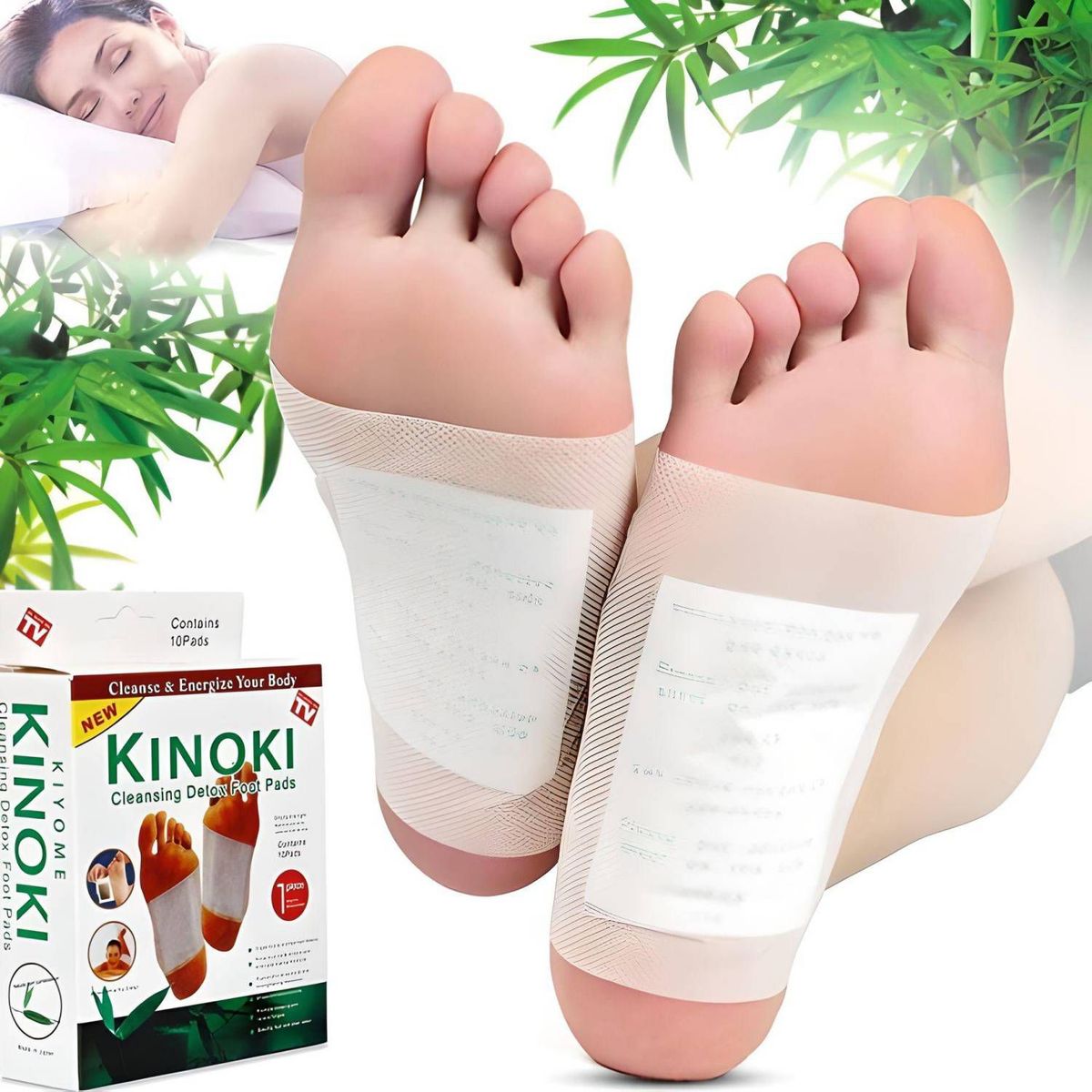 GENERICO - Parche Desintoxicante Kinoki X10 Mejora El Sueño