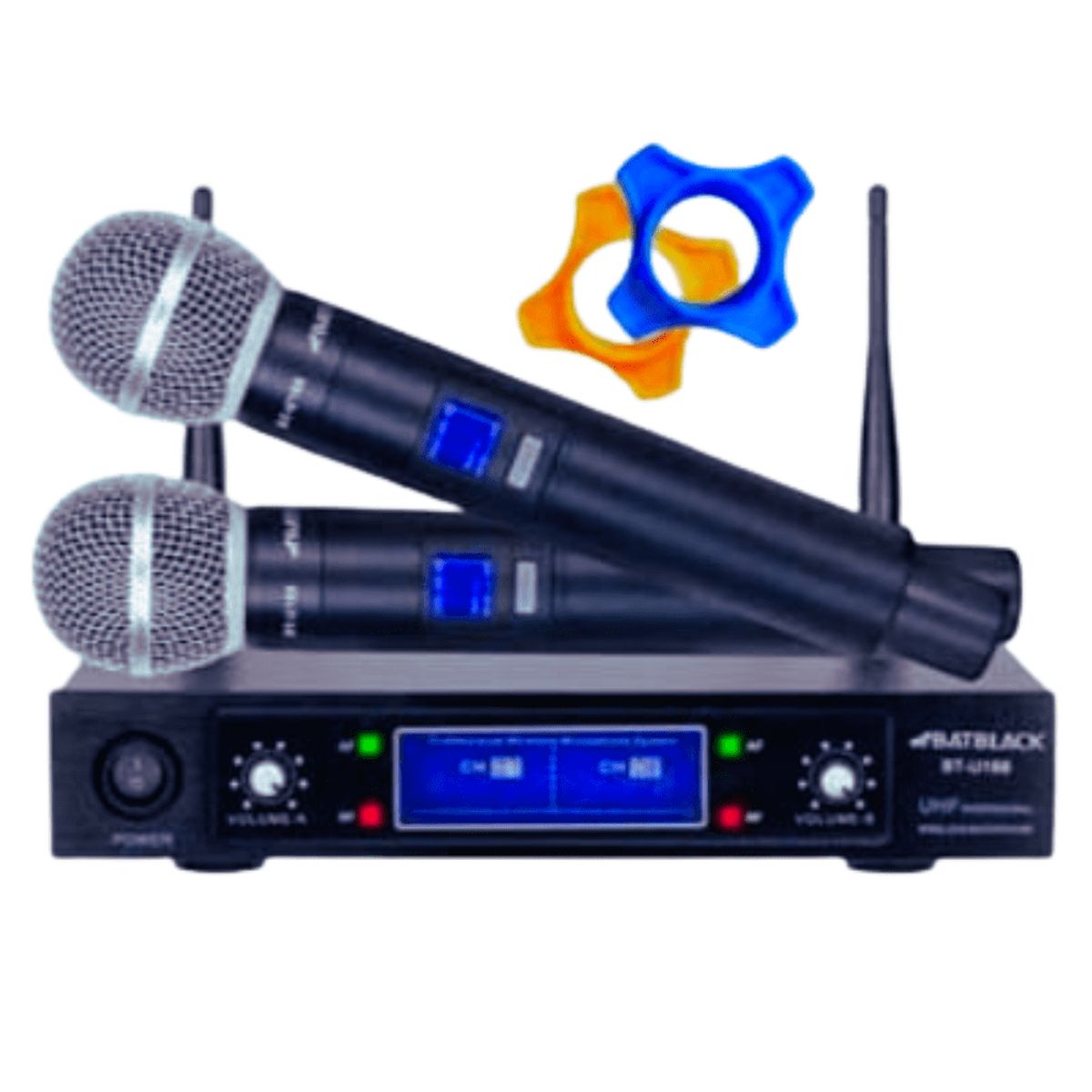 BATBLACK - microfono inalambrico profesional  uhf bt-u168