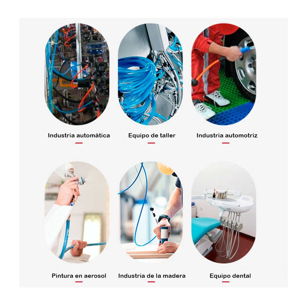 GENERICO - MANGUERA PARA AIRE COMPRESORA WADFOW TIPO RESORTE 15M WQG1915