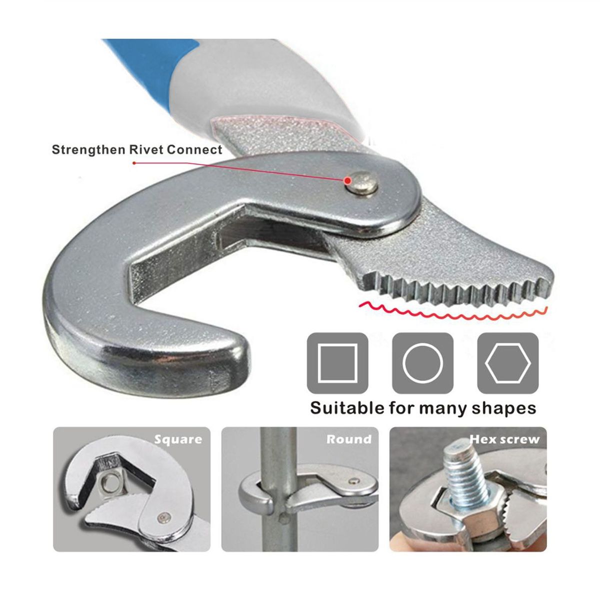 TOTAL TOOLS - JUEGO DE LLAVES AUTOAJUSTABLES PICO DE LORO 2PZS TOTAL - THT10309328