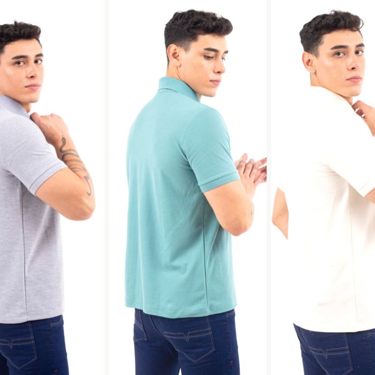 QH - Pack 3 polos pique camisero