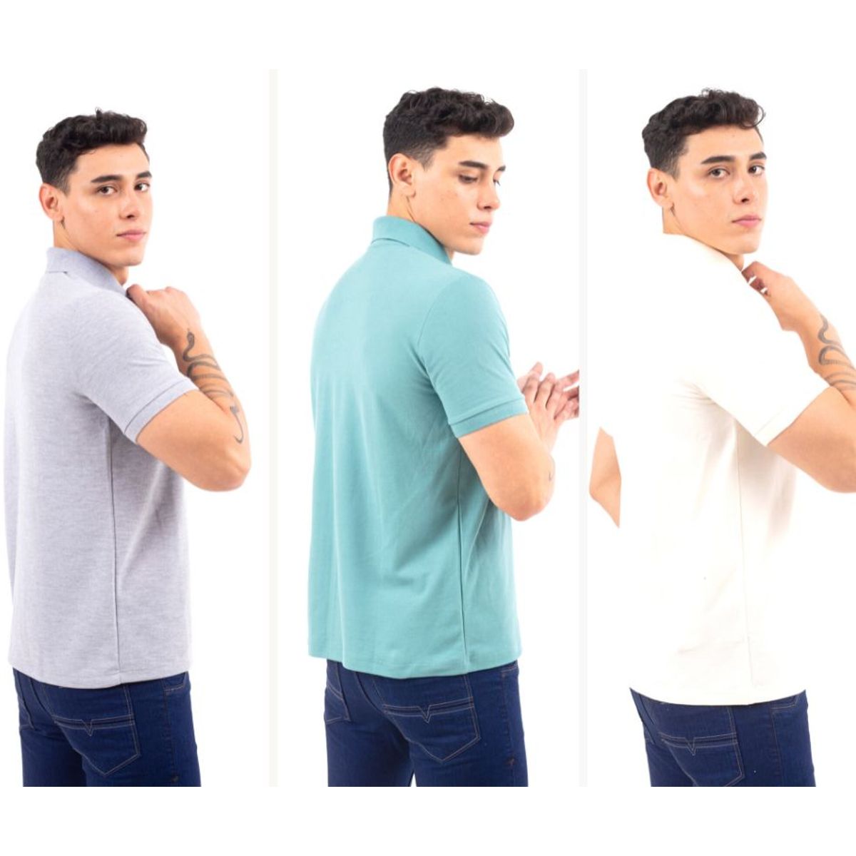 QH - Pack 3 polos pique camisero