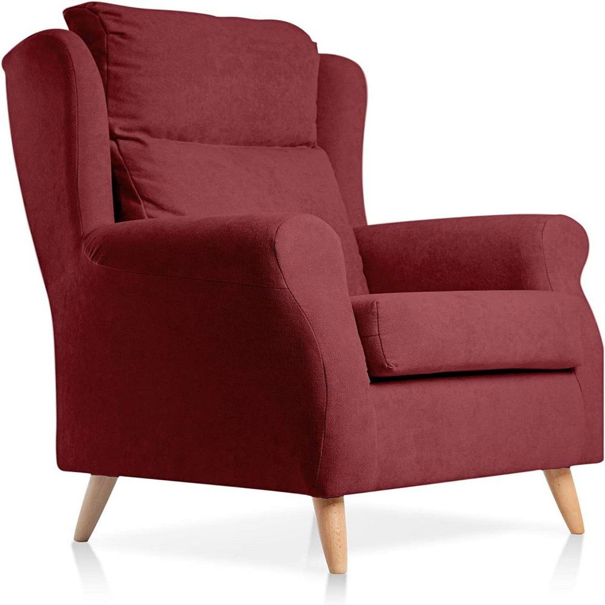 DMUEBLES - DMuebles Sillon Zaven Rojo