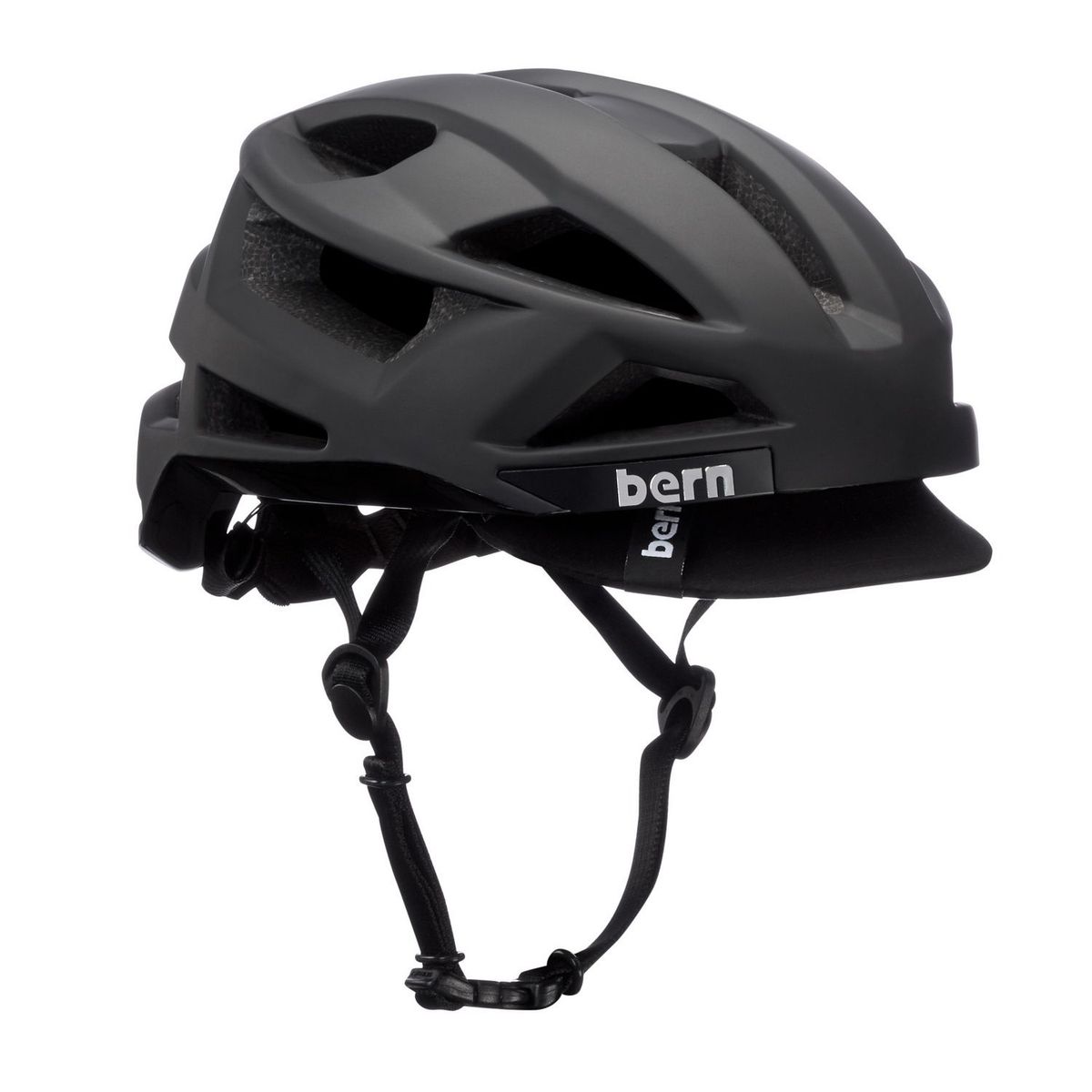 BERN - Casco para bicicleta Bern FL1 Pave Matte Black Talla L